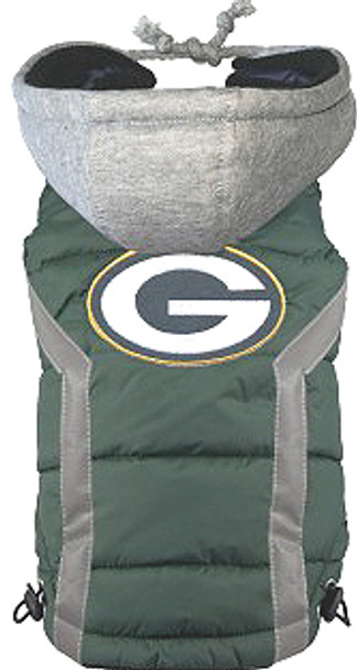 NFL Green Bay Packers Licensed Dog Puffer Vest Coat - S - 3X