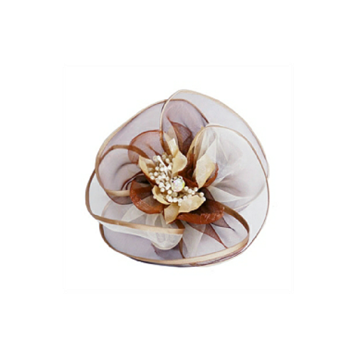 Harper Caramel Dog Collar Flower Accessory