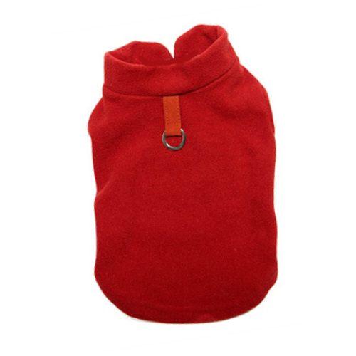 Dog Pullover Fleece Vest - Red