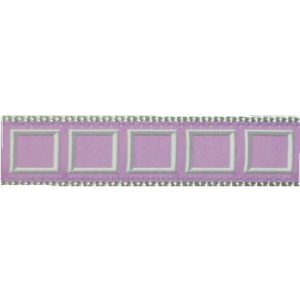 Lilac Frames Dog Collars - 3/4 & 1 1/4