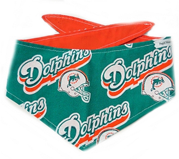 Miami Dolphins NFL Dog Bandanas - Turquoise