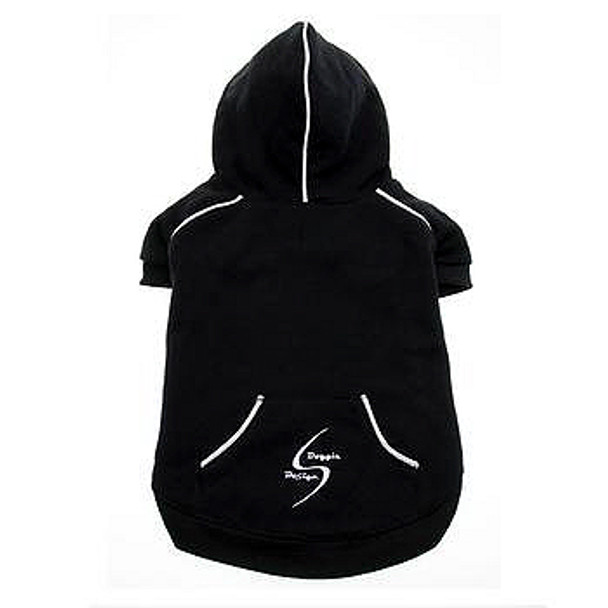 Sport Dog Hoodie -Jet Black - Tiny - Big Dog Sizes