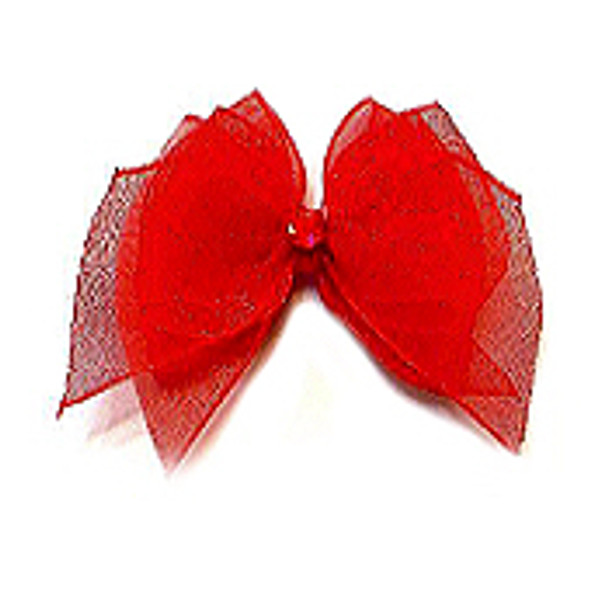 Dog Bows - Red Fairy Wings Bow Barrettes