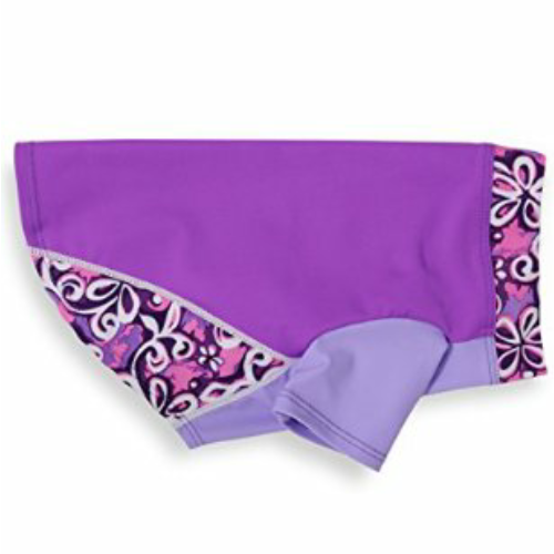 Floral Swirl Purple Sun Protective Lightweight Dog Shirts