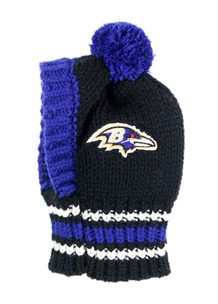 NFL Baltimore Ravens Knit Dog Ski Hat