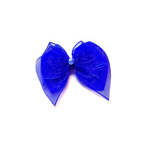 Dog Bows - Royal Blue Fairy Wings Bow Barrettes Dog Bows - Royal Blue Fairy Wings Bow Barrettes