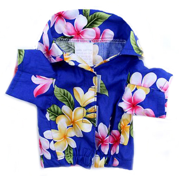 Royal Blue Hawaiian Dog Shirt