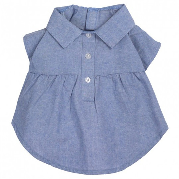 Chambray Blue Pet Dog Dress - Small - Big Dog