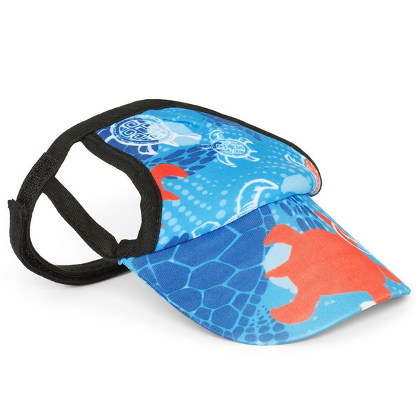 Flaming Blue Tuga Sun Protective Dog Visor Hats