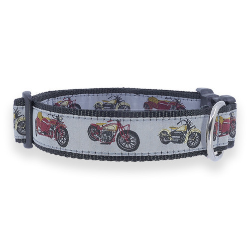 Motorcycle 3/4 & 1.25 inch Dog Collar, Harness