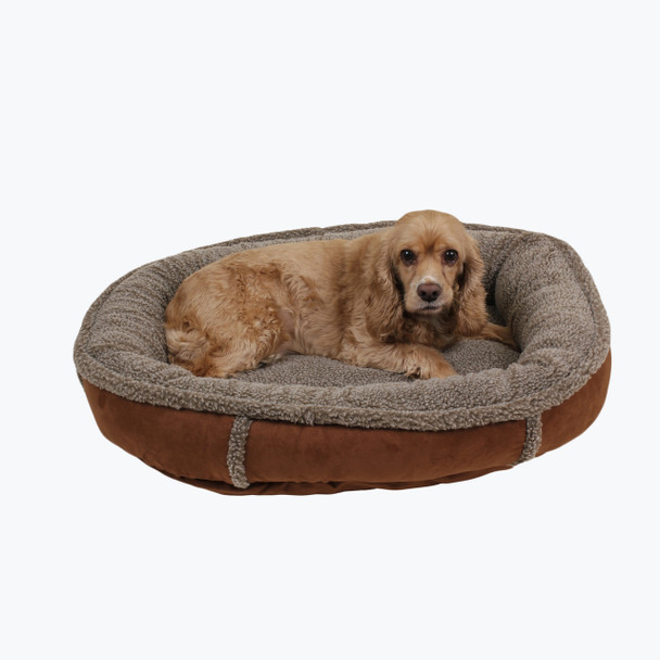 Berber Round Comfy Cup Dog Bed