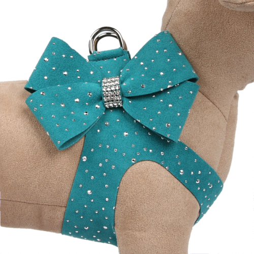 Montego Blue Silver Stardust Nouveau Bow Heart Step-In Harnesses