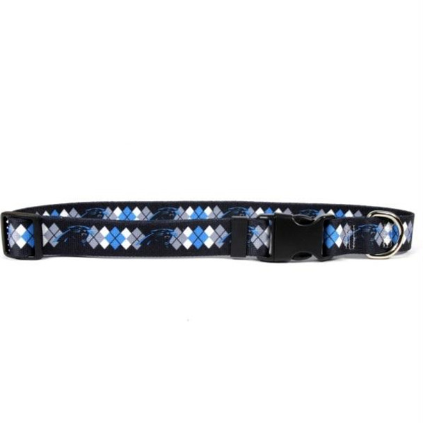 Carolina Panthers Argyle Nylon Collar