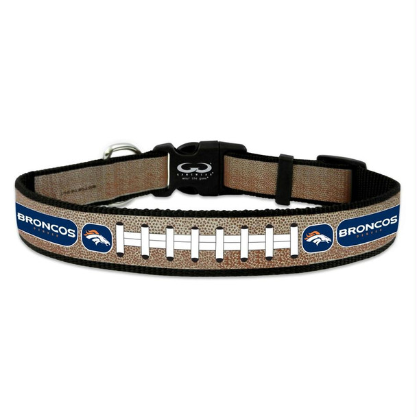 Denver Broncos Reflective Football Pet Collar