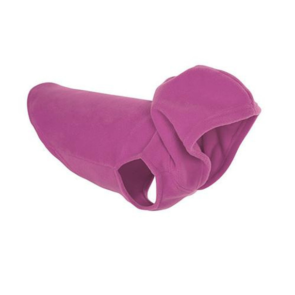 Warm Stretch Fleece Hoodie Dog Vest Wrap - Purple