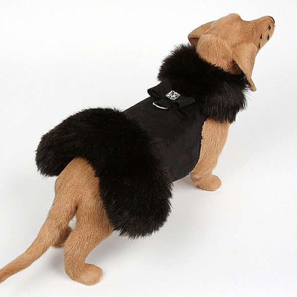 Black Fox Dog Coat - Big Bow - Choose color