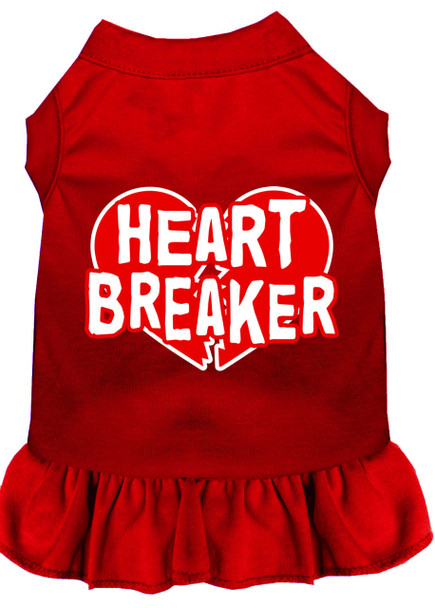 Heart Breaker Screen Print Dog Dress - 8 Colors