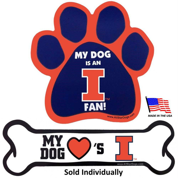 Illinois Fighting Illini Car Magnets