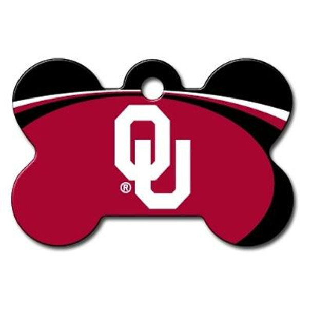 Oklahoma Sooners Bone ID Tag