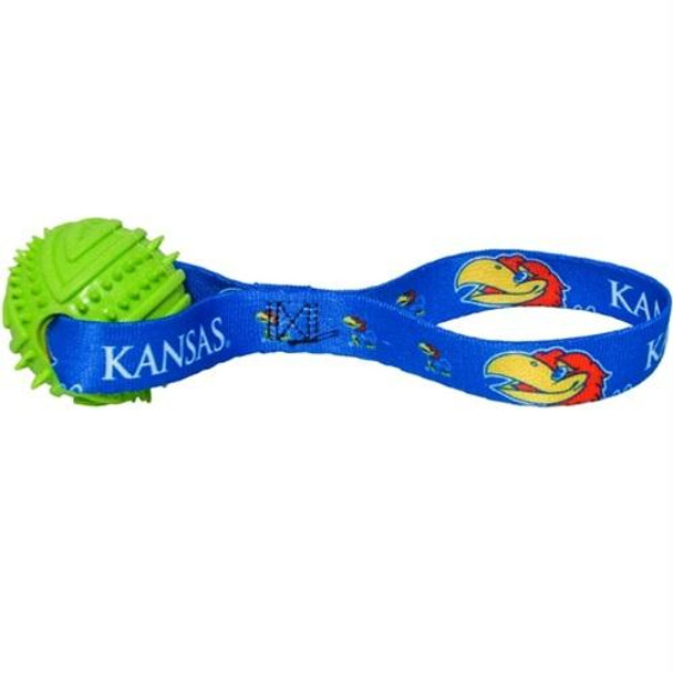 Kansas Jayhawks Rubber Ball Toss Toy