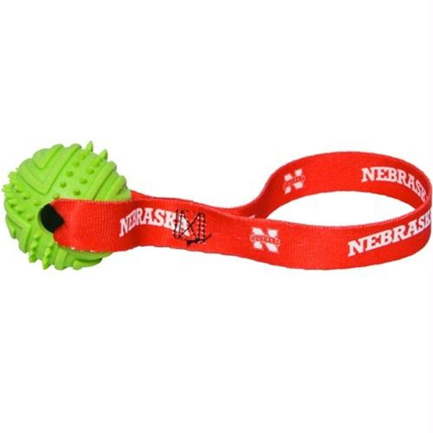 Nebraska Huskers Rubber Ball Toss Toy