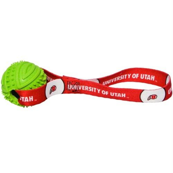 Utah Utes Rubber Ball Toss Toy