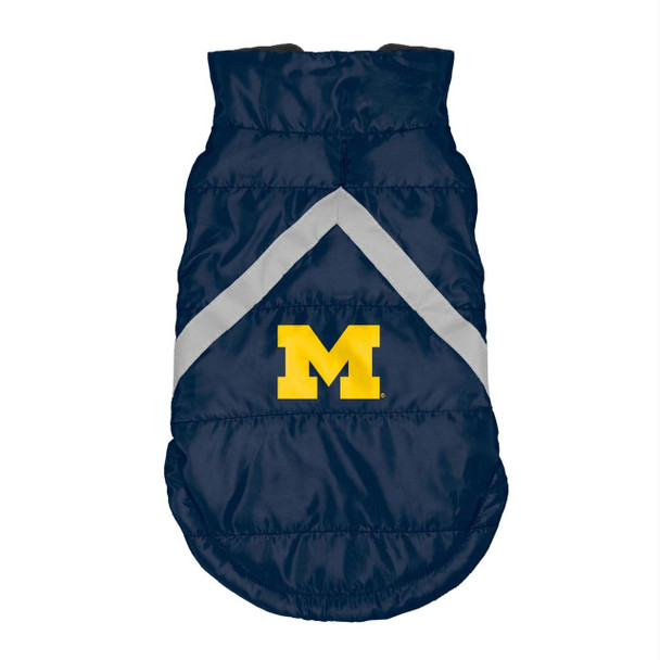 Michigan Wolverines Pet Puffer Vest