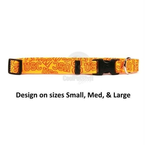 USC Trojans Pet Nylon Collar - Medium