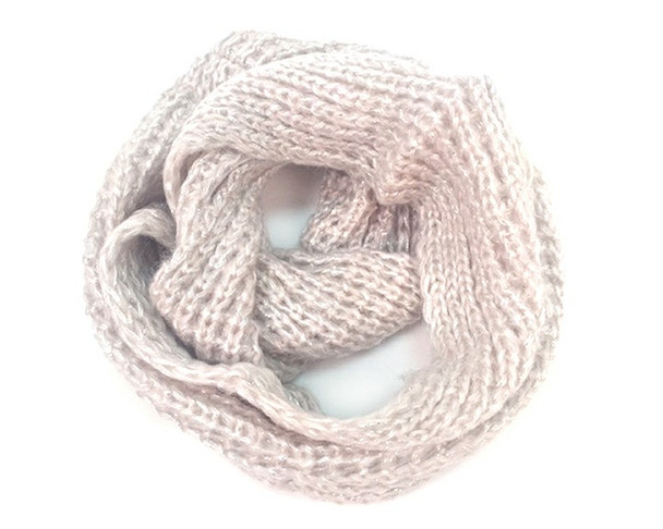 Eternal Love Infinity Dog Scarf / Snood - Beige / Silver