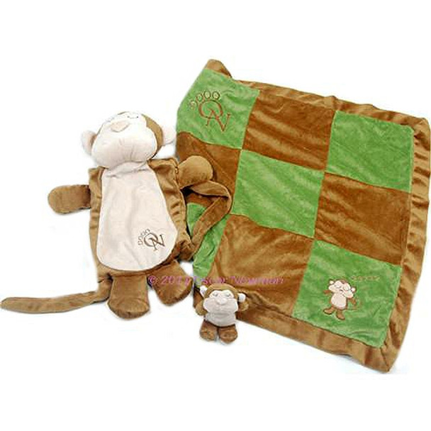Sleep Over Monkey Blanket and Toy set