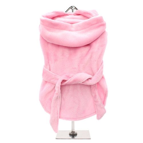 Plush Pink Pet Dog Robe