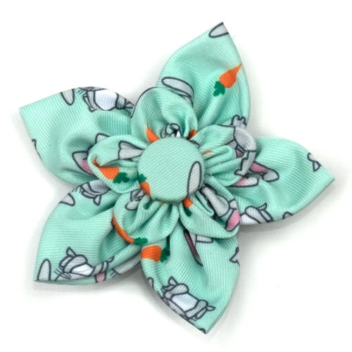 Bunnies Pet Dog Collar Flower