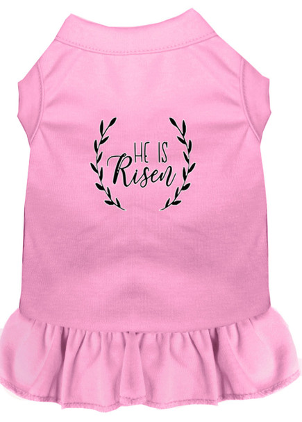 He is Risen Screen Print Dog Dress -10 Colors