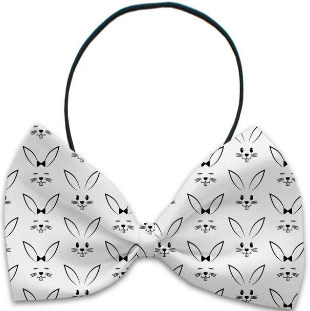 Bunny Face Pet Dog Bow Tie