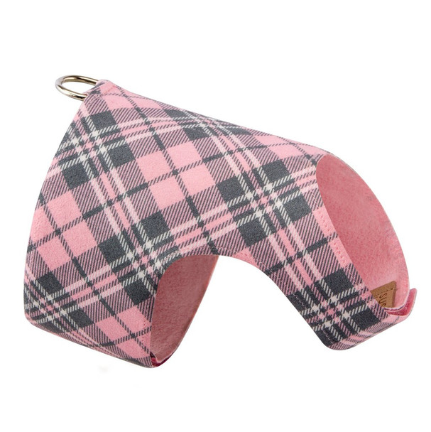 Scotty Bailey Harness Puppy Pink Plaid