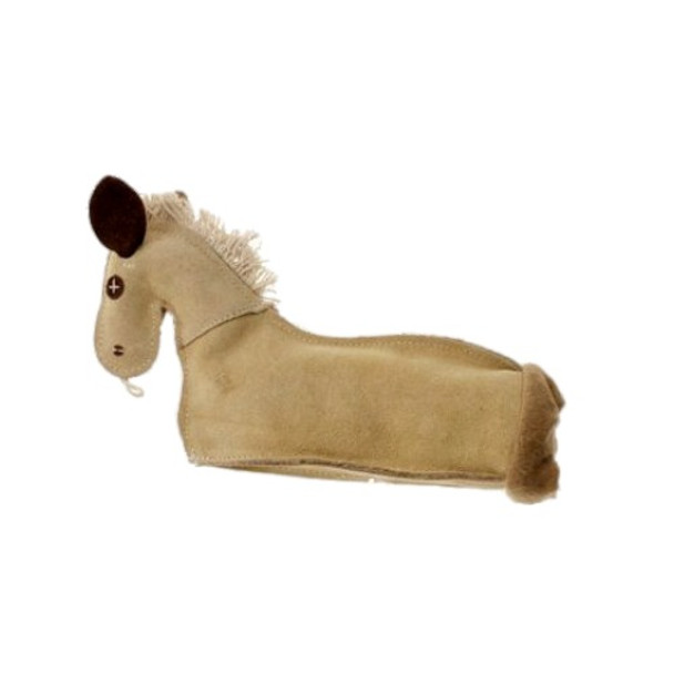 Krinkle Brumby Horse Leather Dog Toy