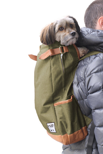Urban Pet Backpack Carrier - Olive Green