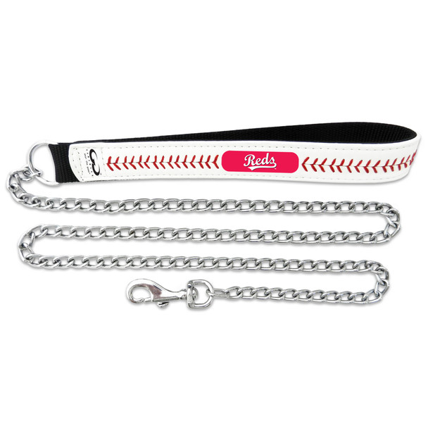 Cincinnati Reds Leather Baseball Seam Leash