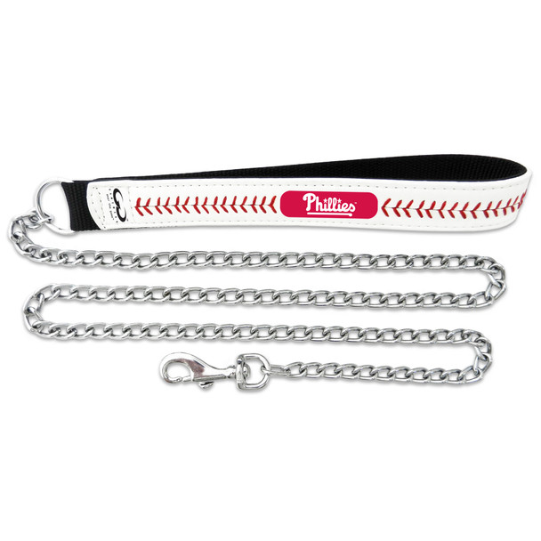 Philadelphia Phillies Leather Baseball Seam Leash