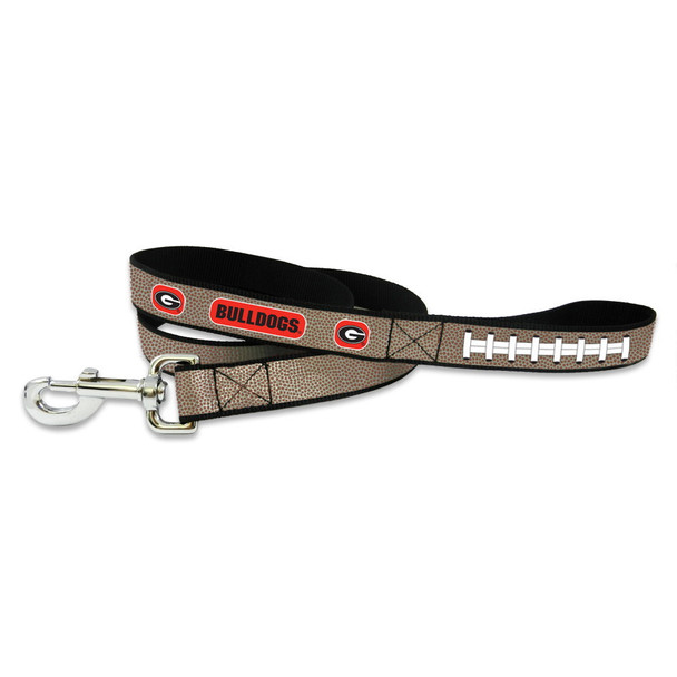 Georgia Bulldogs Reflective Football Pet Leash - Large