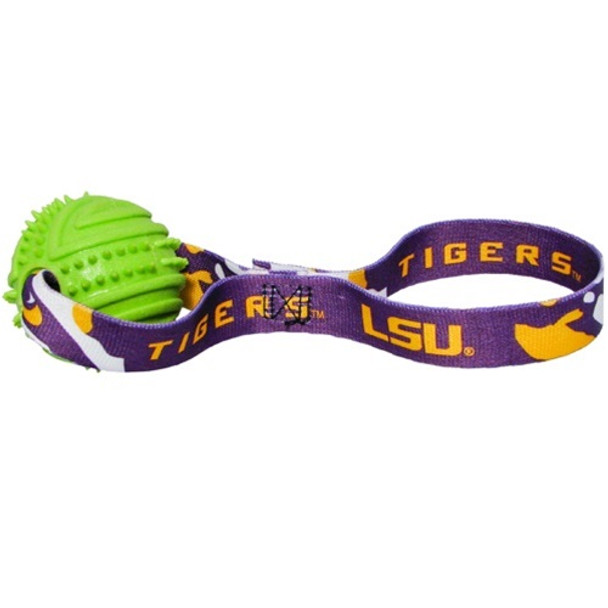 LSU Tigers Rubber Ball Toss Toy