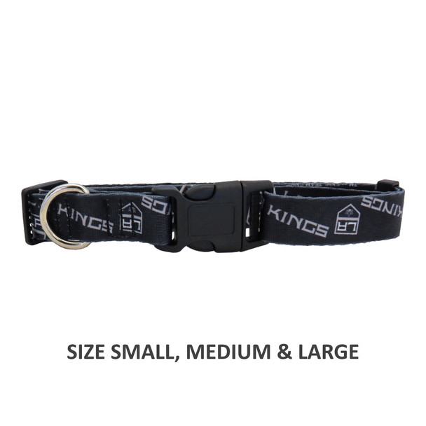 Los Angeles Kings Pet Nylon Collar - Medium