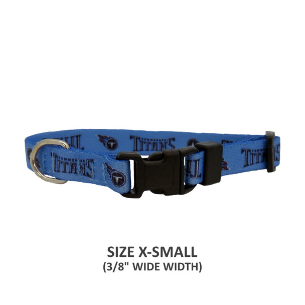 Tennessee Titans Pet Nylon Collar - Small