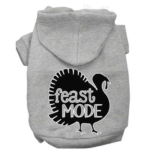 Feast Mode Screen Print Dog Hoodie - More Colors