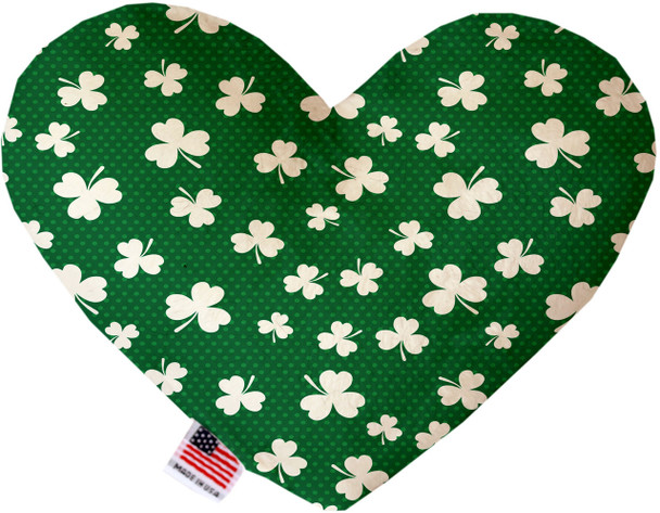 Shamrock Bone or Heart Dog Toy, More Sizes