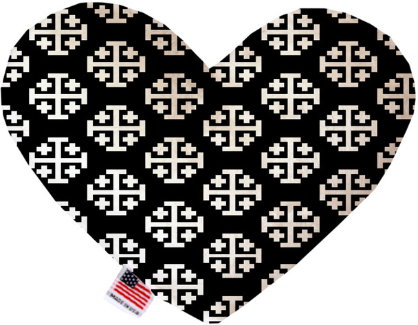 Jerusalem Cross Bone or Heart Dog Toy, More Sizes
