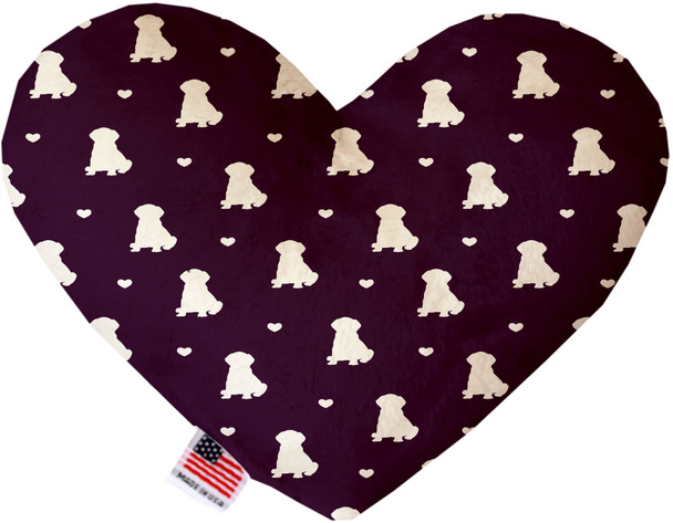 Purple Puppy Love Heart Dog Toy, 2 Sizes