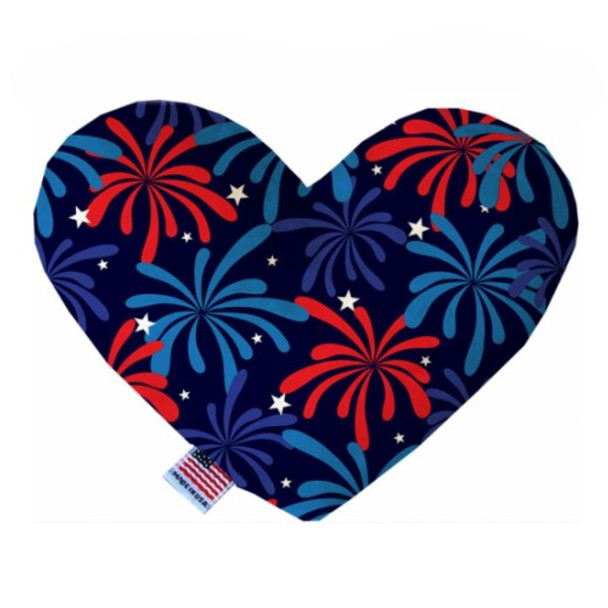 Fireworks Bone or Heart Dog Toy, More Sizes