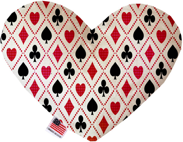 Deck Of Cards Heart Dog Toy, 2 Sizes