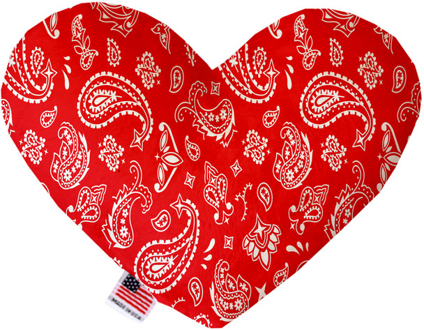 Red Western Heart Dog Toy, 2 Sizes